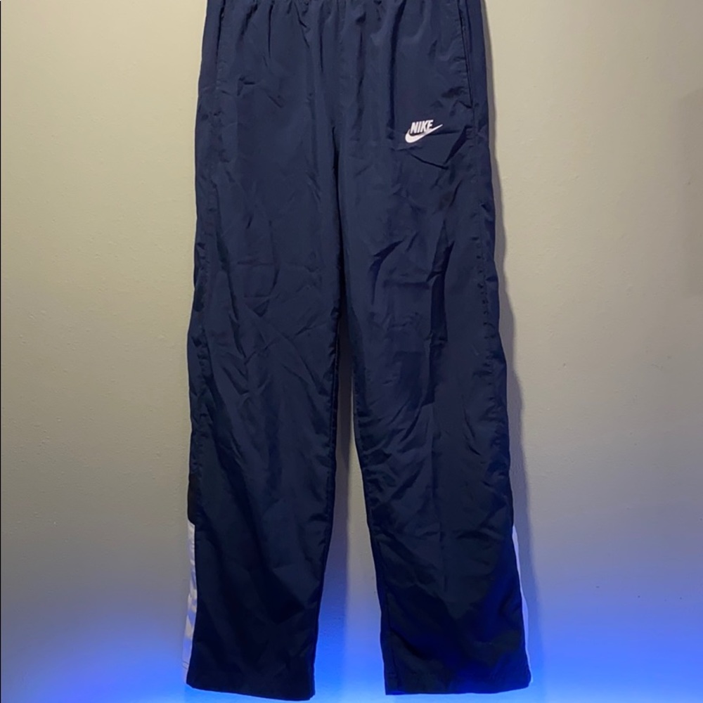 Boys Navy Nike track pants